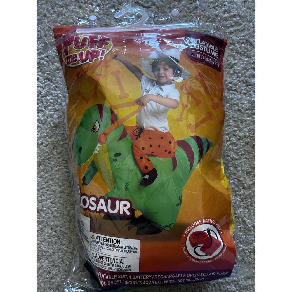 Spooktacular Creations Ride A Dinosaur Halloween Costume Kids Size 4-6 Years